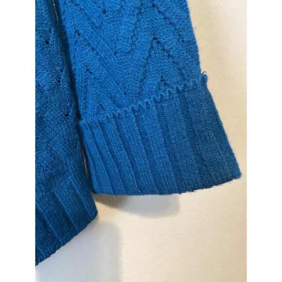 Soho New York Women Scooped Neck Pullover Fisherman Sweater Pockets Size L. - Picture 5 of 9